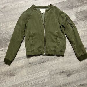 Lola Rae Gemma Tencel Bomber Jacket